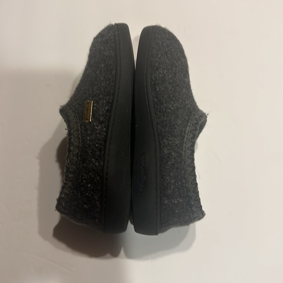 Haflinger charcoal grey slip on clogs shoes pure new wool from Germany size 38 - Picture 3 of 9